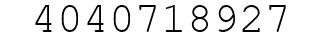Number 4040718927.
