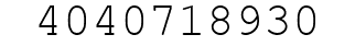 Number 4040718930.