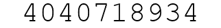 Number 4040718934.