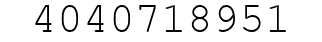 Number 4040718951.