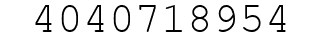 Number 4040718954.