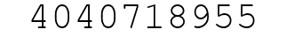 Number 4040718955.