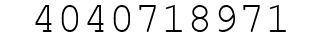 Number 4040718971.