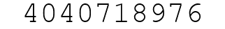 Number 4040718976.