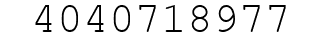 Number 4040718977.