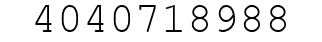 Number 4040718988.