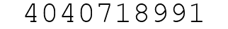 Number 4040718991.