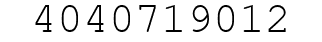 Number 4040719012.