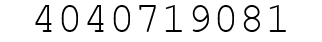 Number 4040719081.