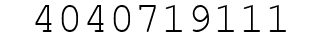 Number 4040719111.