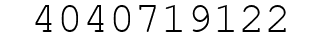 Number 4040719122.