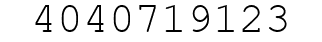 Number 4040719123.