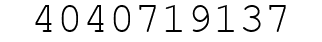Number 4040719137.