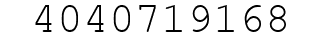 Number 4040719168.