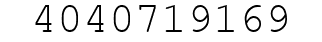 Number 4040719169.