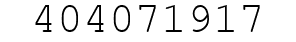 Number 404071917.