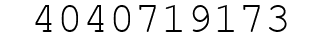 Number 4040719173.