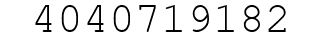 Number 4040719182.