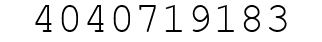 Number 4040719183.