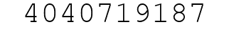 Number 4040719187.
