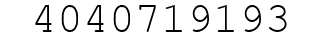 Number 4040719193.