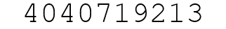 Number 4040719213.