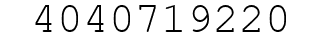 Number 4040719220.