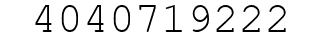 Number 4040719222.