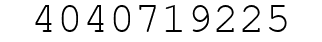 Number 4040719225.