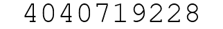 Number 4040719228.