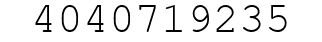 Number 4040719235.