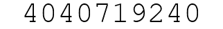 Number 4040719240.