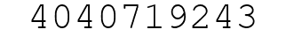 Number 4040719243.