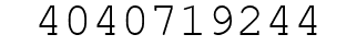 Number 4040719244.