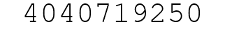 Number 4040719250.