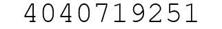 Number 4040719251.