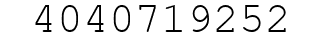 Number 4040719252.