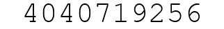 Number 4040719256.