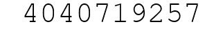 Number 4040719257.
