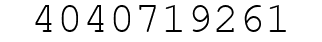 Number 4040719261.