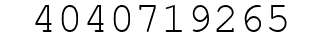 Number 4040719265.