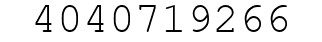 Number 4040719266.
