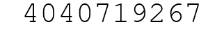 Number 4040719267.
