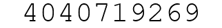 Number 4040719269.