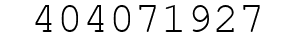 Number 404071927.