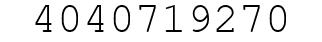 Number 4040719270.