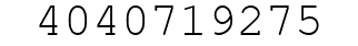 Number 4040719275.