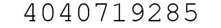 Number 4040719285.