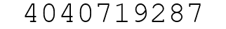 Number 4040719287.