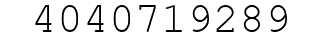 Number 4040719289.